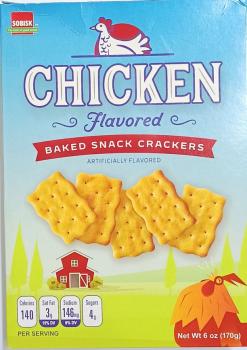 SOBISK 'Chicken' Flavored Baked Snack Crackers Artificially Flavored 170 gr